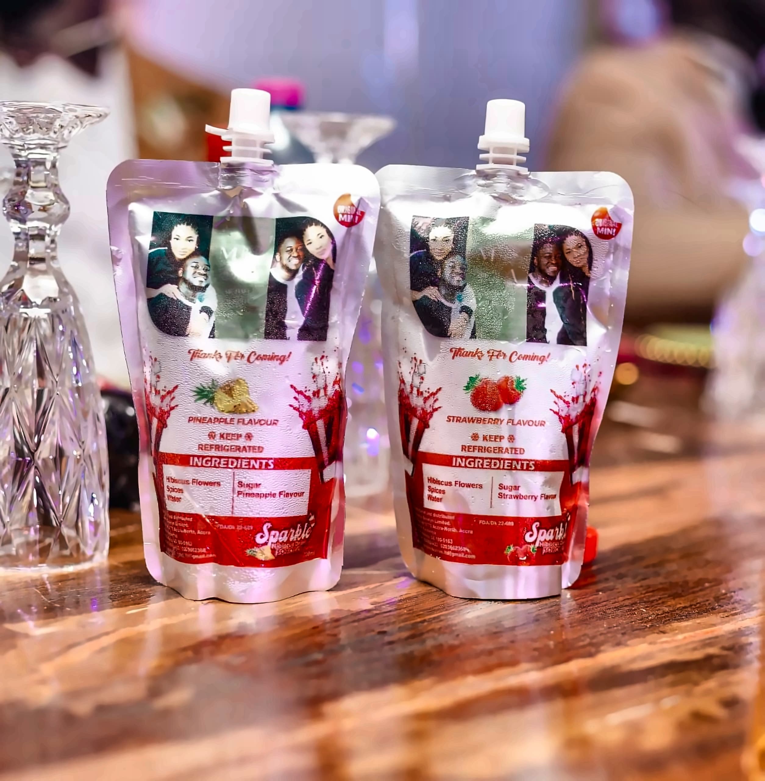 Finidi Wedding Custom Sparkle Pouches